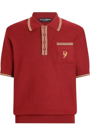 Dolce & Gabbana Pikétröja med broderad logotyp