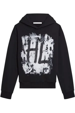 Helmut Lang Hoodie med grafiskt tryck