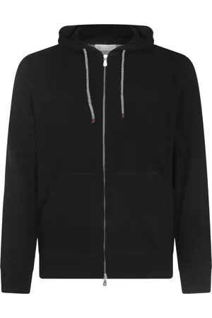 Brunello Cucinelli Hoodie med dragkedja