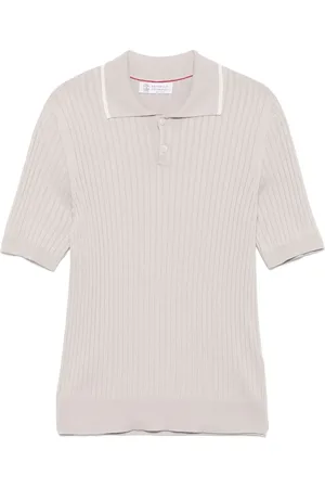 Brunello Cucinelli Ribbad pikétröja