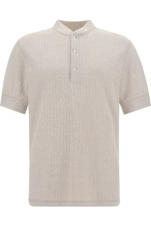 Brunello Cucinelli Ribbstickad pikétröja