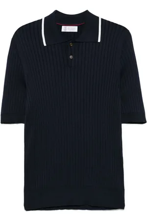 Brunello Cucinelli Ribbad pikétröja