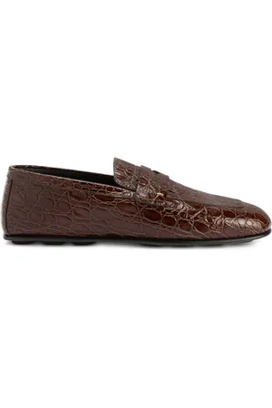 Giuseppe Zanotti Krokodilpräglade loafers