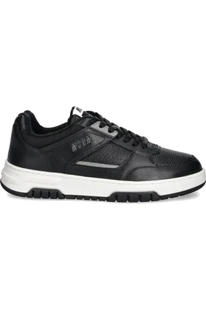 Msgm Lädersneakers med panel