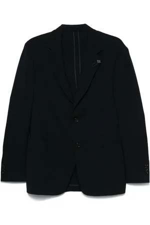 LARDINI Fiskbensmönstrad blazer