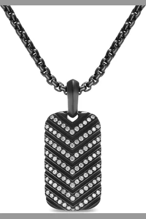 David Yurman Chevron Tag halsband
