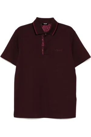 VERSACE Pikétröja med broderad logotyp