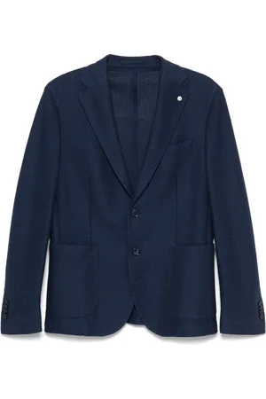 LUIGI BIANCHI MANTOVA Enkelknäppt blazer