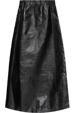 Marni Plisserad skinnkjol i midi