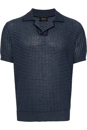BRIONI Stickad pikétröja