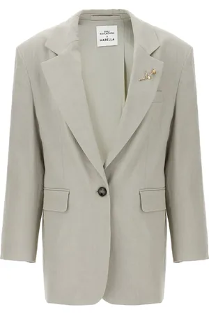 MARELLA X Emily Ratajkowski enkelknäppt blazer
