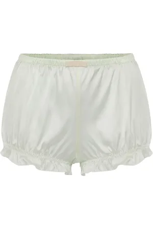 Elisabetta Franchi Satinshorts med rosett