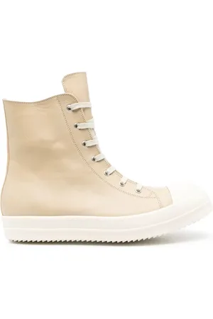 Rick Owens Höga lädersneakers