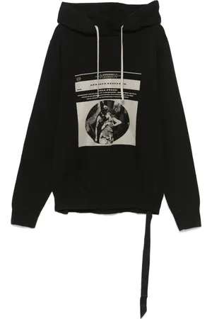 Rick Owens Huvtröja med grafiskt tryck