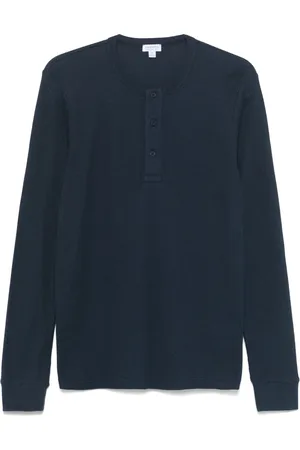 Sunspel Waffle Henley t