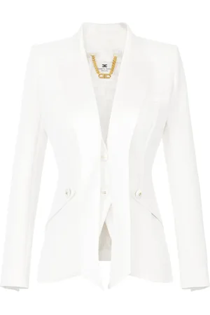 Elisabetta Franchi Enkelknäppt blazer