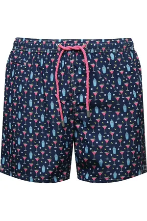 MC2 SAINT BARTH Mönstrade shorts i jacquard