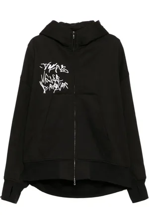 JULIUS Hoodie med grafiskt tryck