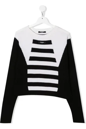 Balmain TEEN tröja med geometriskt tryck