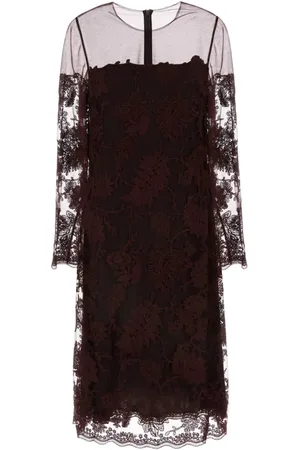 ERMANNO SCERVINO Pizzo midiklänning