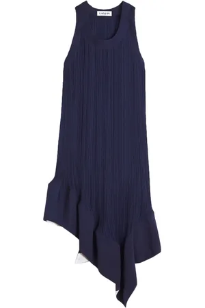 Lanvin Plisserad midiklänning