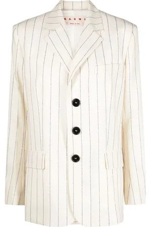 Marni Randig blazer i jungfruull