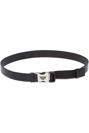 Prada Bälte med logotyp och spänne