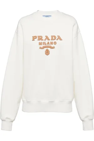 Prada Sweatshirt med logotypapplikation