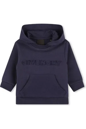 Givenchy Hoodie med ficka och logotypapplikation