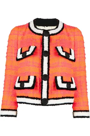 Dsquared2 Kort tweedjacka med knäppning