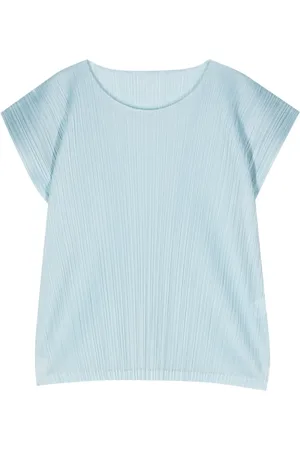 PLEATS PLEASE ISSEY MIYAKE Långärmad blus med plisserad effekt
