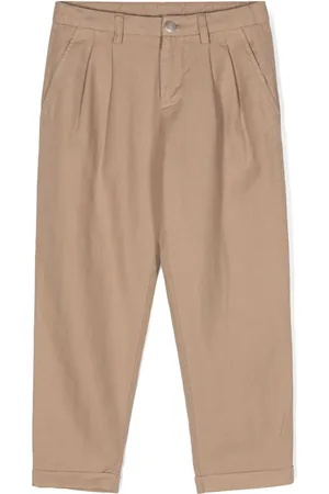 Dondup Fiskbensmönstrade plisserade slacks