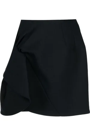 DICE KAYEK Asymmetrisk draperad midikjol