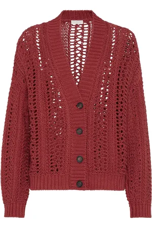 Brunello Cucinelli Virkstickad kofta