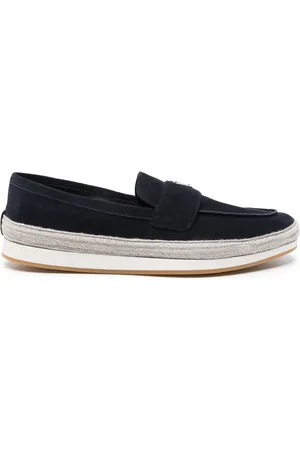 Prada Loafers med triangelformad logotyp