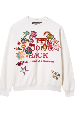 La DoubleJ X Mother sweatshirt med logotyp