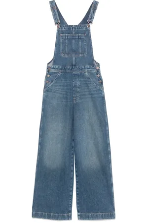 7 for all Mankind Hängselbyxor med vida ben