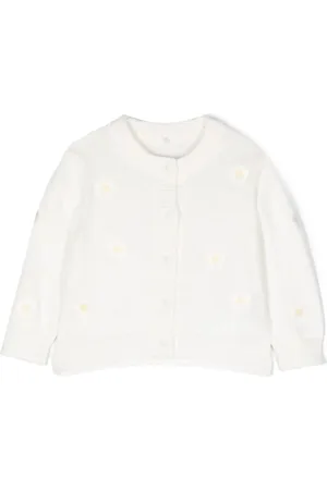 Stella McCartney Stickad kofta med blomsterbrodyr