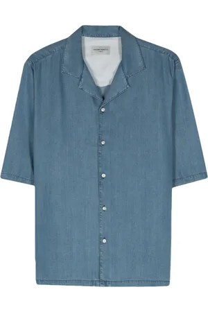 OFFICINE GENERALE Skjorta i chambray
