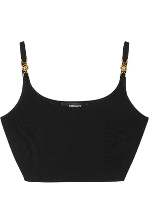 VERSACE Medusa stickad croptop