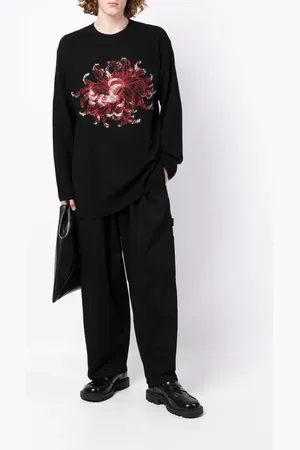 YOHJI YAMAMOTO Blommig tröja