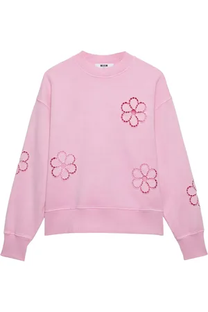 Msgm Tröja med broderad blomma