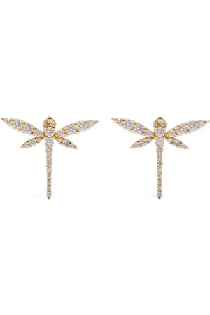 ANAPSARA Mini Dragonfly diamantring i 18K gult guld