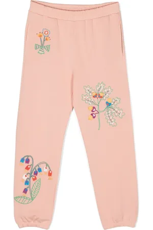 Stella McCartney Mjukisbyxor med blomsterbrodyr