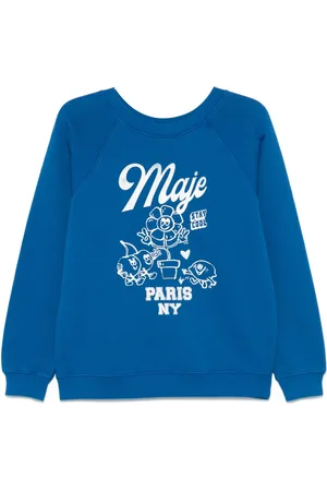 Maje Sweatshirt med logotyp