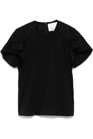 3.1 Phillip Lim Blus med kronbladsärm