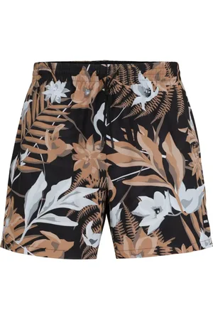 HUGO BOSS Badbyxor med tropiskt tryck