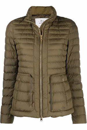 Woolrich Quiltad puffjacka med bälte