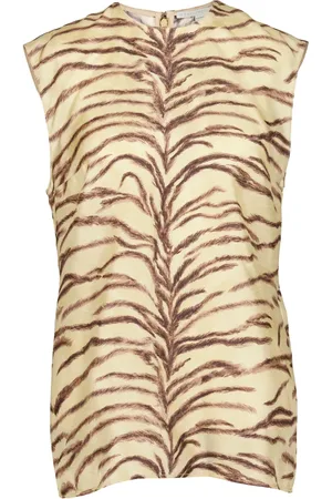 Stella McCartney Tigermönstrad sidentopp