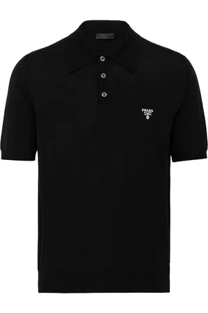 Prada Pikétröja med broderad logotyp